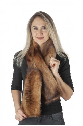 Polecat fur scarf - fur on both sides